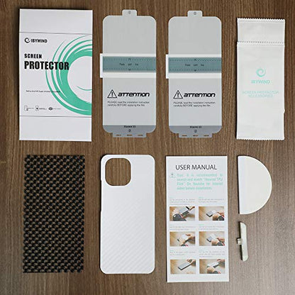 Ibywind 2 Pcs Screen Protector For Xiaomi Mi11 5G 6.81",Flexible TPU Film,With 1Pc Camera Lens Protector,1Pc Back Film,Bubble Free[Easy to install] - size: Mi 11 5G