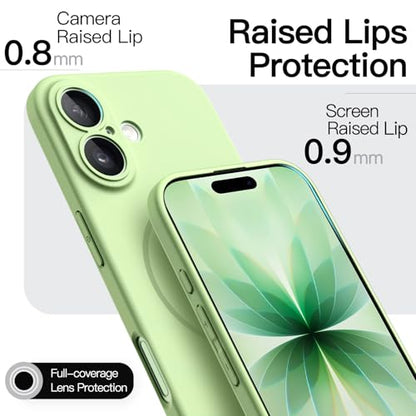 JETech Magnetic Slim Case for iPhone 17, Sage - color: Sage, size: iPhone 17