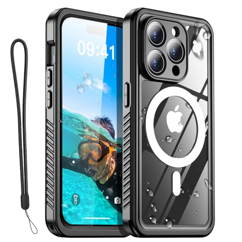 AICase iPhone 13 Pro Case Waterproof with MagSafe Clear Snowproof,Dustproof and Shockproof,IP68 Certified Full Body 360 Protection Fully Sealed Underwater Cover for iPhone 13 Pro 6.1" - color: iphone 13 Pro Waterproof Case