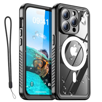 AICase iPhone 13 Pro Case Waterproof with MagSafe Clear Snowproof,Dustproof and Shockproof,IP68 Certified Full Body 360 Protection Fully Sealed Underwater Cover for iPhone 13 Pro 6.1" - color: iphone 13 Pro Waterproof Case