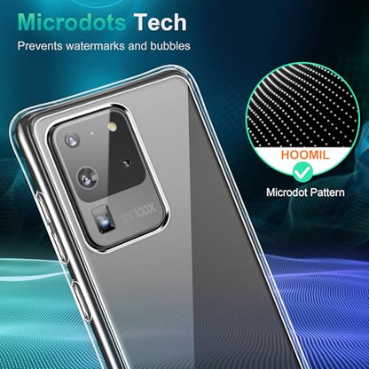 HOOMIL Case for Samsung Galaxy S20 Ultra 6.9-Inch, Non-Yellowing, Drop Protection, Anti-Scratch Transparent Hard Back Phone Cover - Crystal Clear - color: Clear, size: Samsung Galaxy S20 Ultra