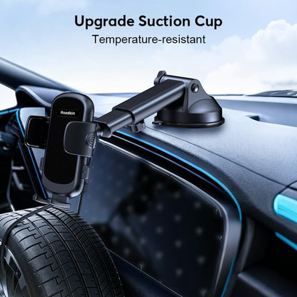Car Phone Holder,2026 Military Grade,Strongest Suction, Heat Resistant Material, Universal Dashboard and Windshield Mount with Adjustable Suction Cup, Compatible with All Smartphones