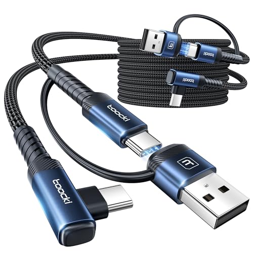 toocki 60W USB C Cable, Right Angle Type C Fast Charging Cable, 10FT 2-Pack - size: 10FT+10FT