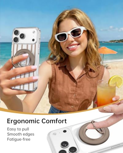 SYNCWIRE for MagSafe Phone Grip, Magnetic Phone Ring Holder - color: Desert Gold