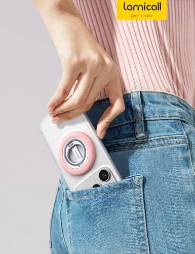 Lamicall for MagSafe Magnetic Phone Ring Grip, Super Magnet Pink Ring - color: Sakura Pink