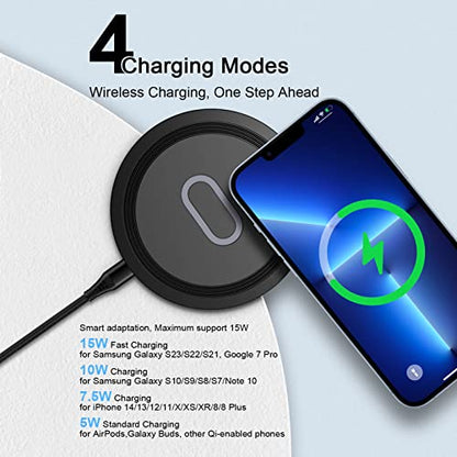 Wireless Charger Samsung Fast Charging Pad for Samsung Galaxy S26/S25 Ultra - color: Black