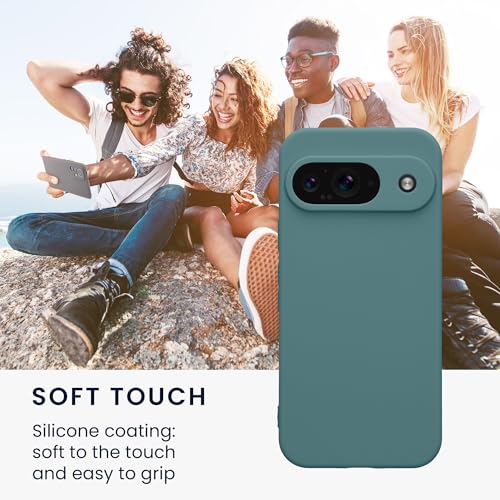 kwmobile Case Compatible with Google Pixel 9 Case - Protective Slim TPU Phone Cover - Soft Matte Finish - Arctic Night - color: Arctic Night, size: Pixel 9