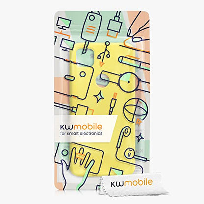 kwmobile Case Compatible with Google Pixel 4a Case - Slim Protective TPU Silicone Phone Cover - Radiant Yellow - color: Radiant Yellow