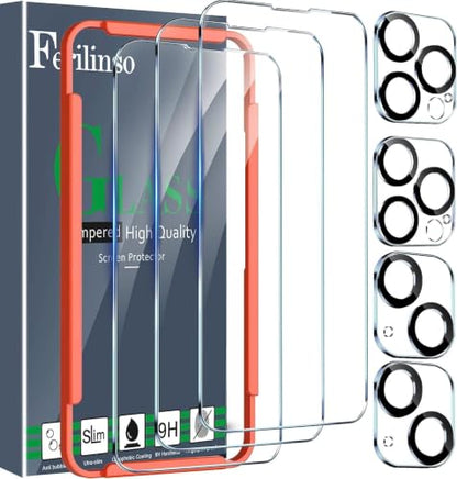 Ferilinso Screen Protector for 14 Plus iPhone 14 Pro Max, Tempered Glass - size: iPhone 14 Plus ＆ iPhone 14 Pro Max-6.7 INCH
