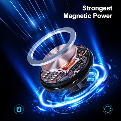for Qi2 15W MagSafe Round Car Cup Holder Charger Magnetic Charger