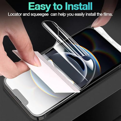 3 Pack Flexible Film for iPhone 16e Screen Protector[NOT GLASS], Invisible Thin, Never Cracks, Full Coverage, Scratch Resistant&Self-Healing - size: iPhone 16e