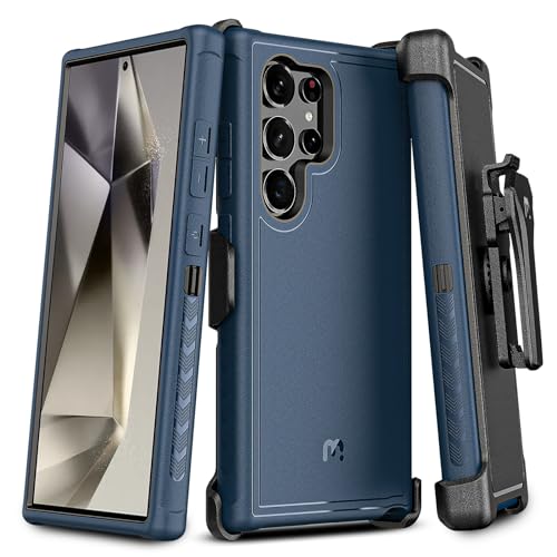 M MYBAT PRO for Samsung Galaxy S24 Ultra Case with 360° Rotating Stand - color: Blue, size: Samsung Galaxy S24 Ultra