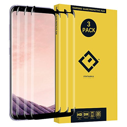 (3-Packs) Compatible with Samsung Galaxy S8 Plus Screen Protector, [Full Coverage] [Shatter Proof] HD Clear Tempered Glass Protective Film fit Galaxy S8 Plus G955 G955F G955A G955P G955U G955V G955T
