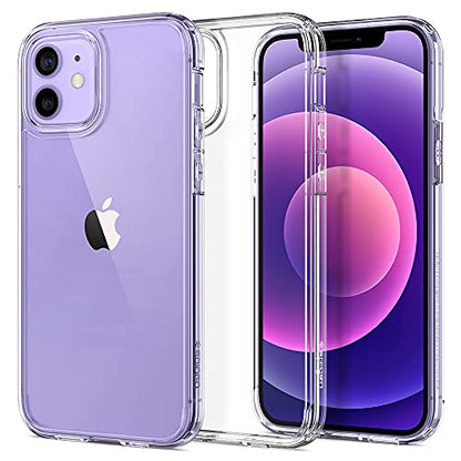 Spigen for iPhone 12/12 Pro Case, Ultra Hybrid [No Magnet Ring][Anti-Yellowing] - Crystal Clear - color: Crystal Clear, size: iPhone 12 / 12 Pro