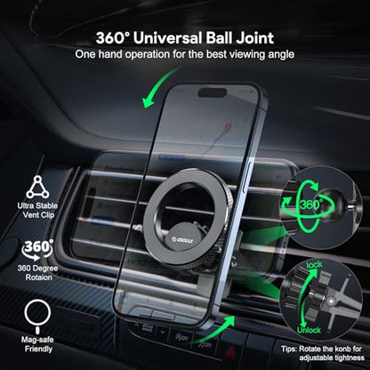 Magnetic Car Phone Mount Air Vent Phone Holder