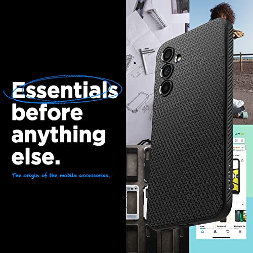 Spigen Liquid Air Designed for Galaxy A54 5G Case (2023) - Matte Black - size: Galaxy A54 5G