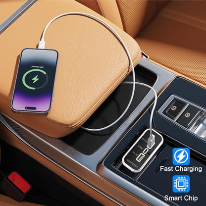 2PCS 12V RV USB Outlet 3 Charging Ports Panel Wall Surface Mount - color: Silver, size: 2PCS