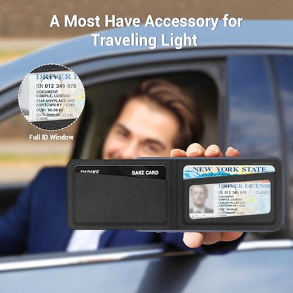 Padike for Magsafe Wallet, Magnetic Phone Wallet with Elastic Band for Extra Card Storage, Magnetic Card Holder with Adjustable Kickstand (Black) - color: Black