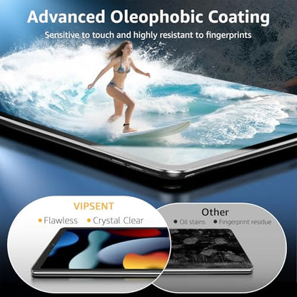 2-Pack Glass Screen Protector for iPad 10.2-in.(9th 8th 7th Gen) Military Shatterproof, 9H+ Hardness, Auto-Alignment Frame, Anti-Fingerprint, HD Clear, Scratch Resistant - size: iPad 10.2-in.(9th/8th/7th Gen)