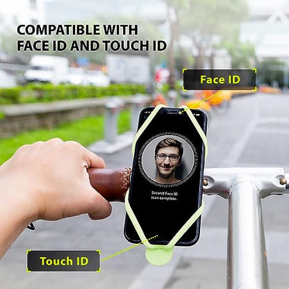 Bone Bike Tie 4, Universal Bike Phone Handlebar Mount for 4.7"-7.2" Phones - color: Bike Tie 4 - Luminous