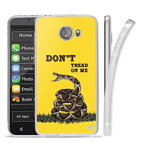 Compatible with GreatCall Jitterbug Smart2 (5.5” Screen) Smartphone Compatible with Seniors/Phone Skin Case Slim - color: DON’T TREAT ON ME