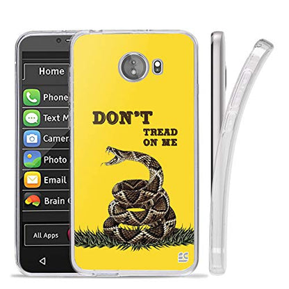 Compatible with GreatCall Jitterbug Smart2 (5.5” Screen) Smartphone Compatible with Seniors/Phone Skin Case Slim - color: DON’T TREAT ON ME