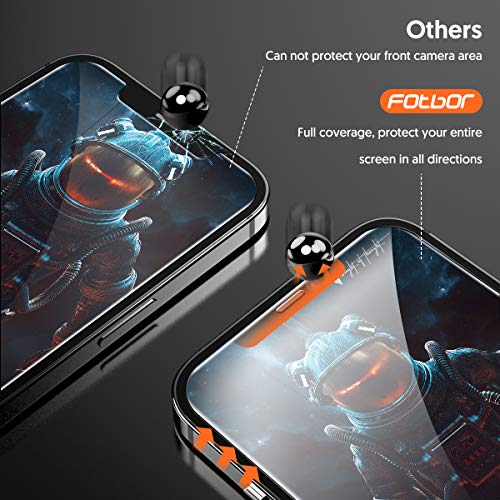 Fotbor Compatible for iPhone 12 Pro/12 Screen Protector - 3 Pack [Military-Grade Shatterproof] Full Coverage Tempered Glass w/Alignment Frame HD Clear Film for Apple iPhone 12 & Pro 6.1" - size: 6.1 inch-iPhone 12/12 Pro