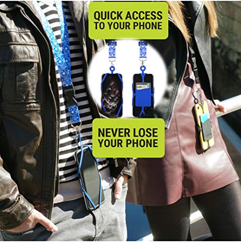 Gear Beast Cell Phone Lanyard with Adjustable Neck Strap Compatible with iPhone Galaxy & Most Smartphones - color: Tropical Lillies