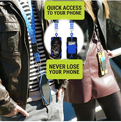 Gear Beast Cell Phone Lanyard with Adjustable Neck Strap Compatible with iPhone Galaxy & Most Smartphones - color: Tropical Lillies