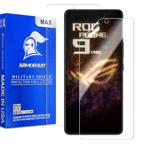 ArmorSuit 2 Pack Screen Protector for ASUS ROG Phone 9 Pro / 9/8 Pro / 8 Max Coverage MilitaryShield HD Clear Film - Made in USA