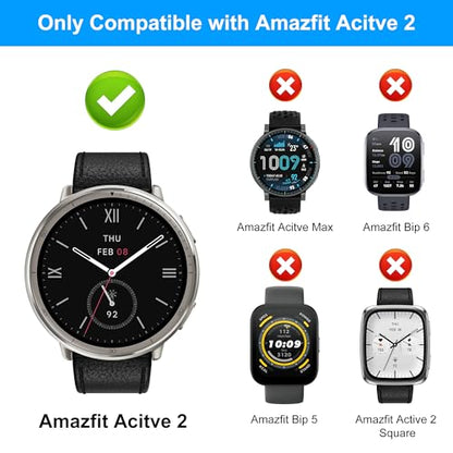 8 Pack Screen Protector for Amazfit Active 2, Soft TPU Self-Healing Bubble Free Anti-Scratch HD Clear Touch Sensitive Protective Film Compatible with Amazfit Active 2 - size: For Active 2