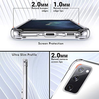 Shields Up for Samsung Galaxy S20 Case with Card Holder Stand, Clear - color: Clear, size: Galaxy S20