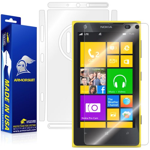 ArmorSuit MilitaryShield Full Body Skin Film + Screen Protector for Nokia Lumia 1020 - Anti-Bubble HD Clear Film