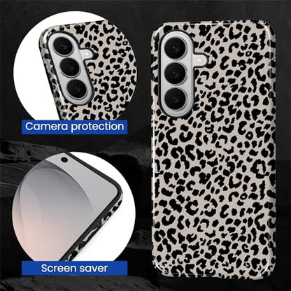Case Compatible with Samsung Galaxy S26 Plus, Hybrid 2-Layer Hard Shell Protection Case, Shockproof Protective Tough Phone Cover, Animal Leopard Print - color: Animal Leopard Print, size: Samsung Galaxy S26 Plus