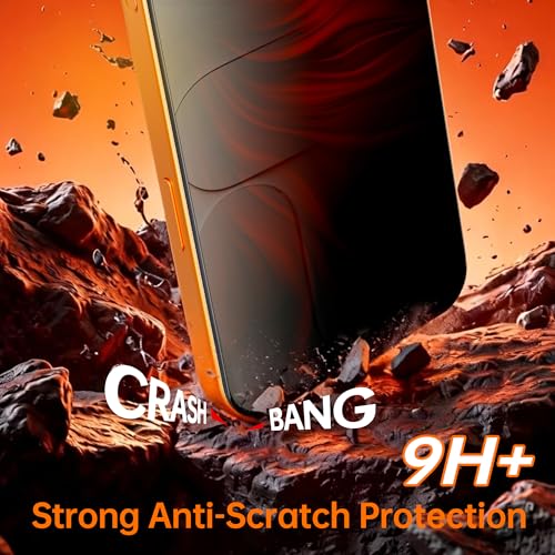 Privacy Screen Protector for iPhone 16 Pro Max 2 Pack 6.9 inch - color: for iPhone 16 Pro Max (Red)