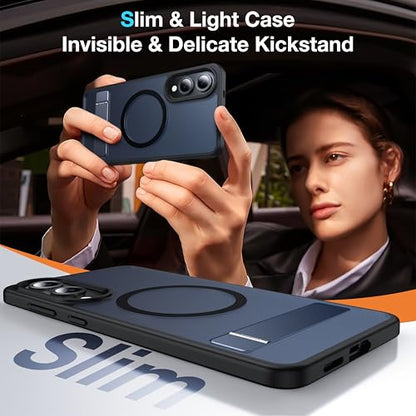 for Samsung Galaxy S25 Edge Case with MagSafe - color: Black, size: Galaxy S25 Edge with Stand