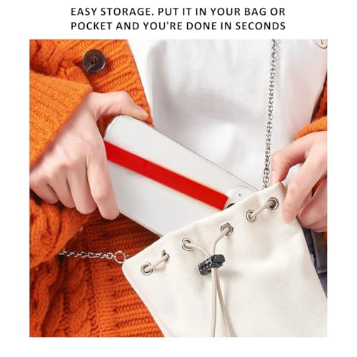Stretchable Silicone Phone Grip - Elastic Finger Strap Holder for iPhone & Android - Anti-Slip Phone Loop with Wireless Charging Support - Black (Compatible with Most Smartphones)