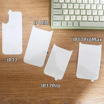 2pcs Back Soft Frosted Matte Hydrogel Film For iPhone 17 Pro (6.3 inch), Back Screen Protector (Not Tempered Glass)