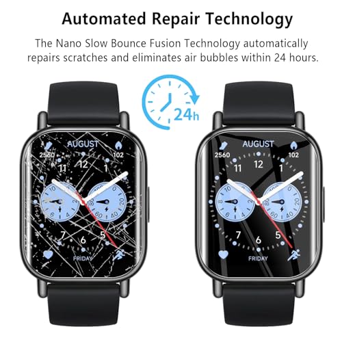 4-Pack for Redmi Watch 5 Lite Screen Protector, Soft Flexible TPU Ultra-Thin Self-Healing Bubble-Free Protective Film for Redmi Watch 5 Lite, HD Clear Case-Friendly Easy Installation - size: Redmi Watch 5 Lite