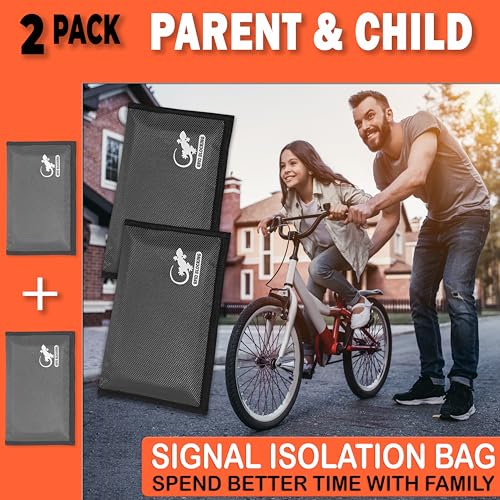 Faraday Bag Anti-Tracking GPS RFID Car Key Signal Blocker Wallet Shielding Pouch Protective Case for Cell Phone Car Key FOB, Data Privacy, Electronic Device Security (2 PACK - POCKET GRAY) - color: 2 PACK - POCKET GRAY