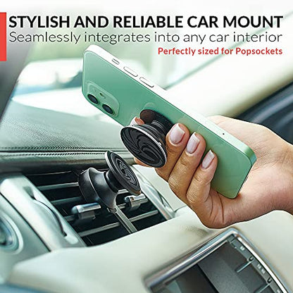 New 2026 Magnetic Cell Phone Holder for Car Vent【 All-Metal 】- for Any Smartphone (iPhone, Android, GPS) | Stylish All-Metal One-Hand & One-Sec Phone Mount for Car, +100 to Safeness & Comfort