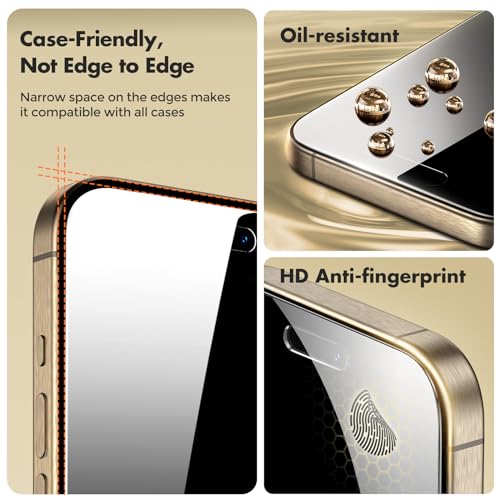 UNBREAKcable Privacy Screen Protector for iPhone 15 Pro, 2-Pack - size: iPhone 15 Pro