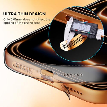 5PCS USB C Port Dust Plug & Speaker Dust Cover for iPhone 17 Pro Max - color: Orange