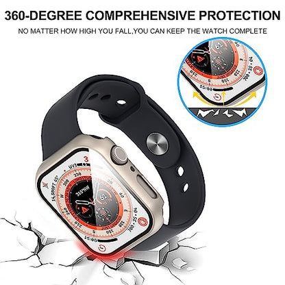 Diruite for Apple Watch Series 9/8/7/6/5/4 SE 41mm Case -Titanium*2 - color: Titanium, size: 41 mm - Series 9/8/7/6/5/4/SE/SE 2