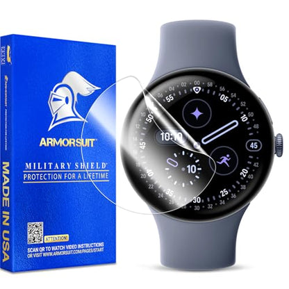 ArmorSuit 6 Pack for Google Pixel Watch 4 (45mm) Screen Protector MilitaryShield HD Clear TPU Film - Made in USA - size: Pixel watch 4 (45mm)