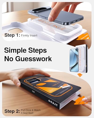 SMARTDEVIL 3 Pack Tempered Glass for Google Pixel 10 Pro/10 Screen Protector, Military-Grade Shatterproof Protection, Fingerprint Unlock Compatible, Fast & Easy Installation, Case Friendly Design - size: Pixel 10/10 Pro