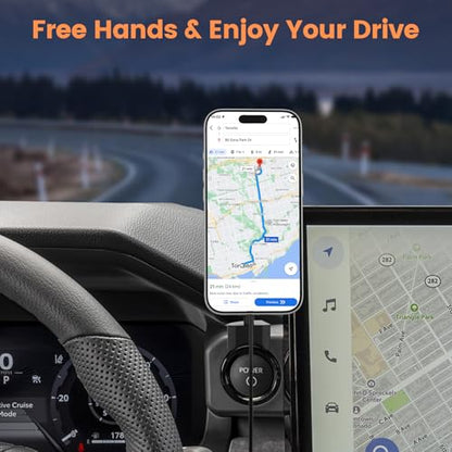 Magnetic Wireless Charger Mount Compatible with Toyota Tacoma 2024-2026 - style: Magnetic Charging
