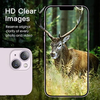 JETech Camera Lens Protector for iPhone 14/14 Plus, Purple, 1 Set - color: Purple