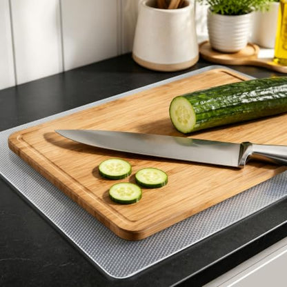 Translucent 10" x 15" Non-Slip Cutting Board Mat, Anti-Slip Cutting Board - color: Translucent