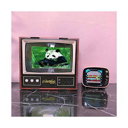 HD 3D Mobile Phone Screen TV Magnifier Amplifier Mini Retro Small 8 Inches Magnifying Glass with Foldable Holder Stand for Any Smartphone Movie Video